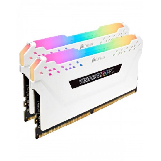 Corsair VENGEANCE RGB PRO 16GB 2x8GB DDR4 3200MHz C16 RAM Kit White