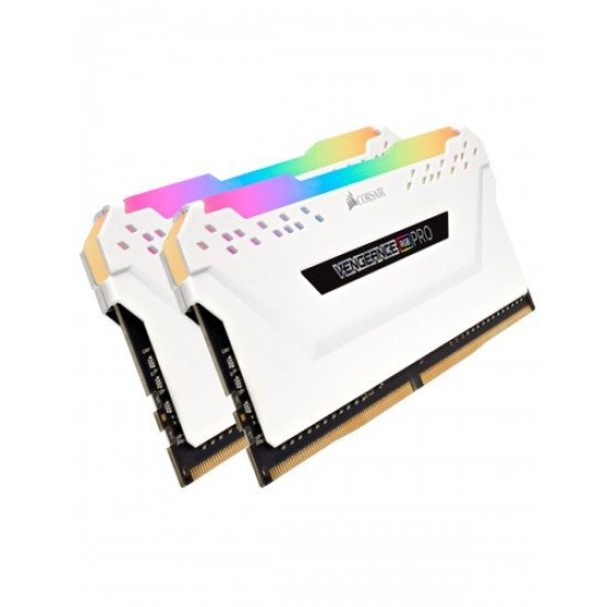 Corsair VENGEANCE RGB PRO 16GB 2x8GB DDR4 3200MHz C16 RAM Kit White