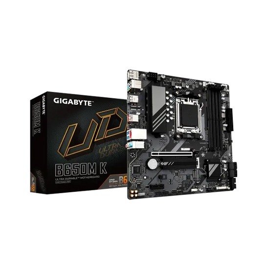 GIGABYTE B650M K AMD AM5 Micro-ATX Motherboard