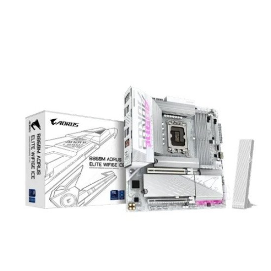 GIGABYTE B860M A ELITE WF6E ICE Motherboard