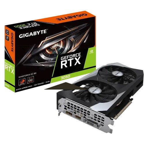 GIGABYTE GeForce RTX 3050 WINDFORCE OC 8GB GDDR6 Graphics Card