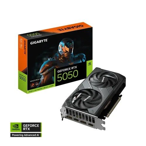 GIGABYTE GeForce RTX 5050 WINDFORCE OC 8GB GDDR6 Graphics Card