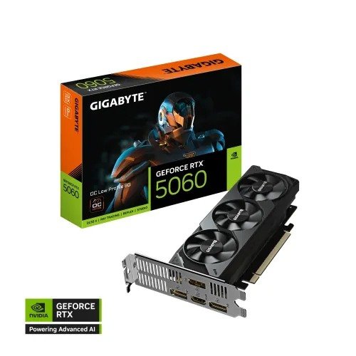GIGABYTE GeForce RTX 5060 OC Low Profile 8GB GDDR7 Graphics Card
