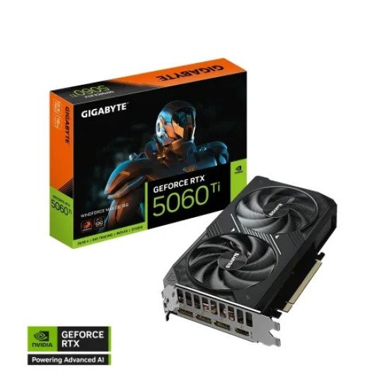 GIGABYTE GeForce RTX 5060 Ti WINDFORCE MAX OC 16GB GDDR7 Graphics Card