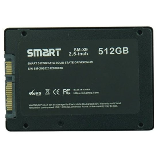 Smart SM-X9 512GB 550/500 mbps 2.5 Inch SATA SSD