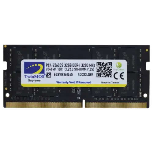 TwinMOS 16GB 3200MHz DDR4 SO-DIMM Laptop RAM