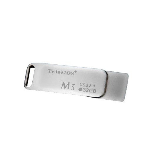 TwinMOS M3 32GB USB 3.1 Metal Body Black Pen Drive
