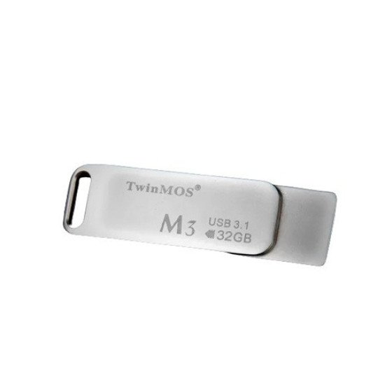 TwinMOS M3 32GB USB 3.1 Metal Body Black Pen Drive