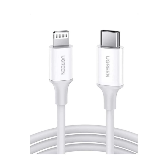 Ugreen US171 USB Type-C Male to Lightning 2 Meter White Cable
