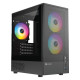 XTREME C31B M-ATX Black Case Tempered Glass with 3 RGB Fan