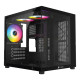 XTREME M72B M-ATX Black Case Tempered Glass with 3 ARGB Fan
