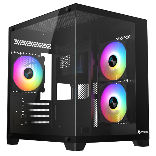 Xtreme S270B ARGB Mid Tower Casing With 3 ARGB Fans