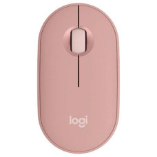 Logitech M350S PEBBLE Mouse 2 Multi-Device Bluetooth Mouse, Tonal Rose