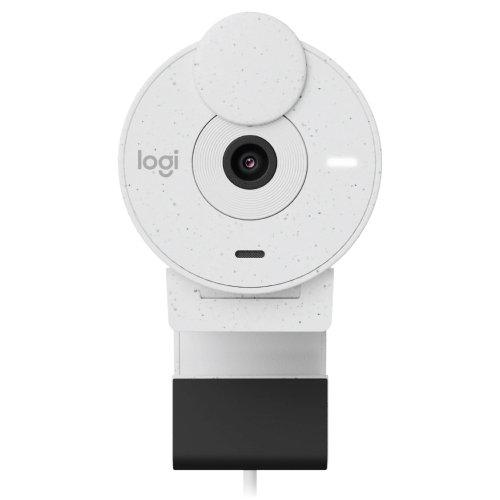 Logitech BRIO 300 Full HD 1080p 2MP Webcam, Off White