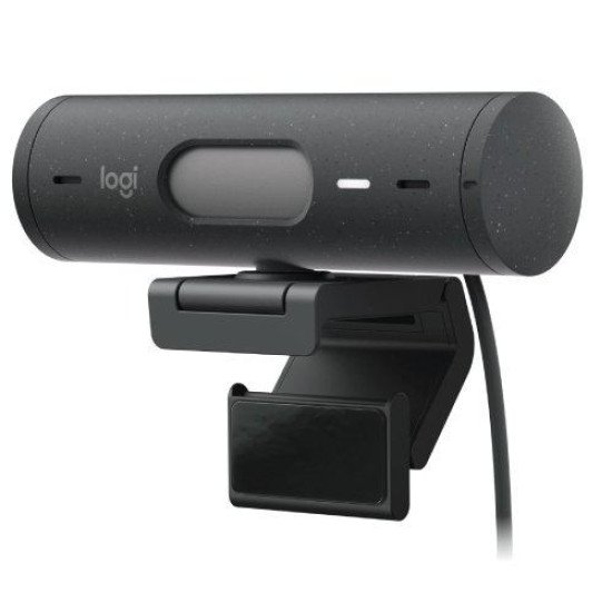 Logitech BRIO 500 Full HD 1080p 4MP Auto-framing Webcam, Graphite
