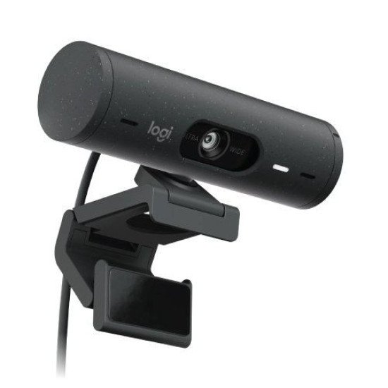Logitech BRIO 500 Full HD 1080p 4MP Auto-framing Webcam, Graphite