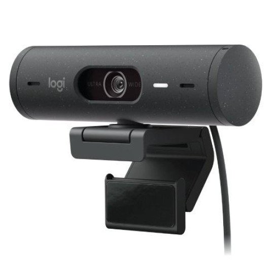 Logitech BRIO 500 Full HD 1080p 4MP Auto-framing Webcam, Graphite