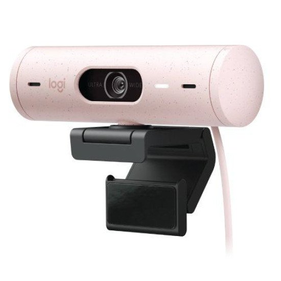 Logitech BRIO 500 Full HD 1080p 4MP Auto-framing Webcam, Rose