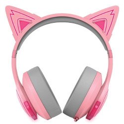 Edifier G5BT Cat Pink Headphone, 40 hr Playback, No ANC, 1 yr Warranty