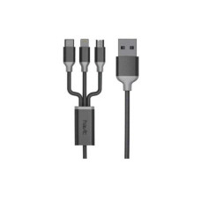  Havit H622 1.2M 3-In-1 Micro Type-C Data & Charging Cable