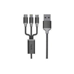  Havit H622 1.2M 3-In-1 Micro Type-C Data & Charging Cable