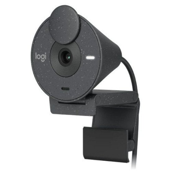 Logitech BRIO 300 Full HD 1080p 2MP Webcam, Graphite