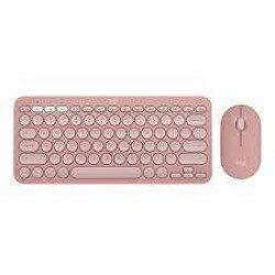 Logitech Pebble 2 Wireless Keyboard & Mouse Combo, Tonal Rose