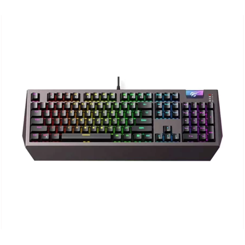 Havit KB872L Wired Multi-Function RGB Backlit (Blue switch) Black-Ochre Gaming Keyboard