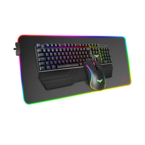 Havit KB511L RGB Wired Mechanical Gaming Keyboard, Mouse & Mouse Pad 3-in-1 Combo