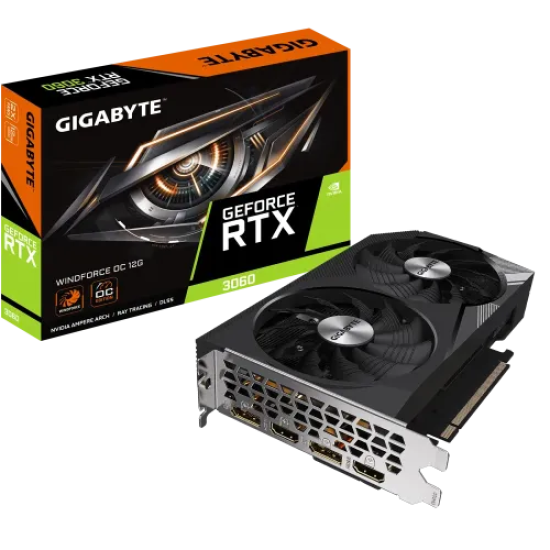 GIGABYTE GeForce RTX 3060 WINDFORCE OC 12GB GDDR6 Graphics Card