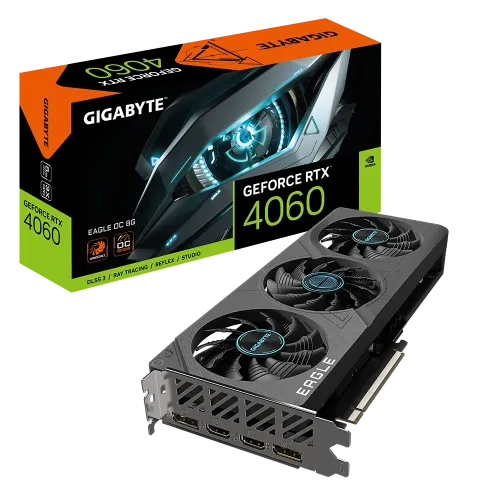 GIGABYTE GeForce RTX 4060 EAGLE OC 8G GDDR6 Graphics Card