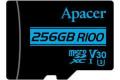 Apacer 256GB microSDXC UHS-I U3 V30 R100 Memory Card (AP256GMCSX10U7-RAGC)