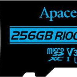Apacer 256GB microSDXC UHS-I U3 V30 R100 Memory Card (AP256GMCSX10U7-RAGC)