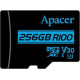 Apacer 256GB microSDXC UHS-I U3 V30 R100 Memory Card (AP256GMCSX10U7-RAGC)