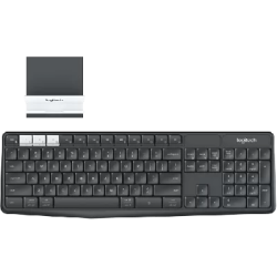 Logitech Keyboard Wireless K375s Multi-Device With Stand (920-008250)
