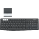 Logitech Keyboard Wireless K375s Multi-Device With Stand (920-008250)