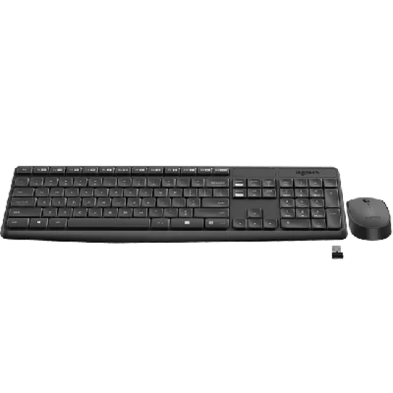 Logitech MK235 Wireless Keyboard And Mouse Combo Black (920-007939)