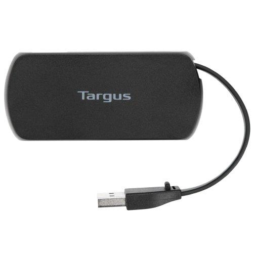  TARGUS ACH214AP-51 USB 2.0 HUB WITH SLEEK AND TRAVEL FRIENDLY, BLACK, 1Y WARRANTY