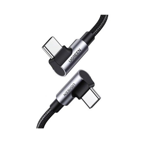UGREEN Right Angle USB-C Cable 2m (Space Gray) (Model: US335|P/N: 70698) - 1 Year Warranty