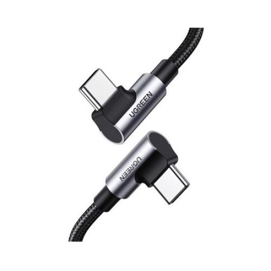 UGREEN Right Angle USB-C Cable 2m (Space Gray) (Model: US335|P/N: 70698) - 1 Year Warranty