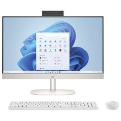 HP AIO 24-cr0085d Intel i5-1335U,1.3GHz upto 4.6GHz,8GB (1x8GB),512GB SSD,23.8 FHD Touch Antiglare IPS, Win11Home & MS Office,White,FHD IR Camera,3YR,A32Y2PA