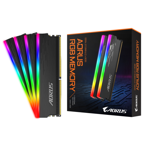 Gigabyte Aorus 8GB RGB DDR4 3733MHz Gray Heatsink Desktop RAM With Demo Kit #GP-ARS16G37D