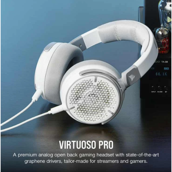 Corsair Virtuoso Pro White Wired Streaming & Gaming Headset (AP)