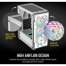 Corsair iCUE 220T RGB Airflow Mid-Tower White Gaming Case #CC-9011174-WW