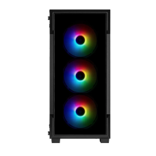 Corsair iCUE 220T RGB Mid-Tower Black Smart Gaming Casing #CC-9011190-WW