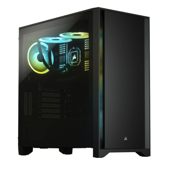 Corsair 4000D Black Mid-Tower ATX Gaming Desktop Casing #CC-9011198-WW
