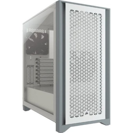 Corsair 4000D AIRFLOW Tempered Glass Mid-Tower ATX Case — White, CC-9011201-WW