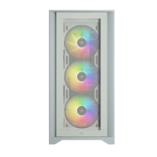 Corsair iCUE 4000X RGB White Mid-Tower ATX Gaming Desktop Casing #CC-9011205-WW