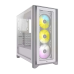 Corsair iCUE 4000X RGB White Mid-Tower ATX Gaming Desktop Casing #CC-9011205-WW