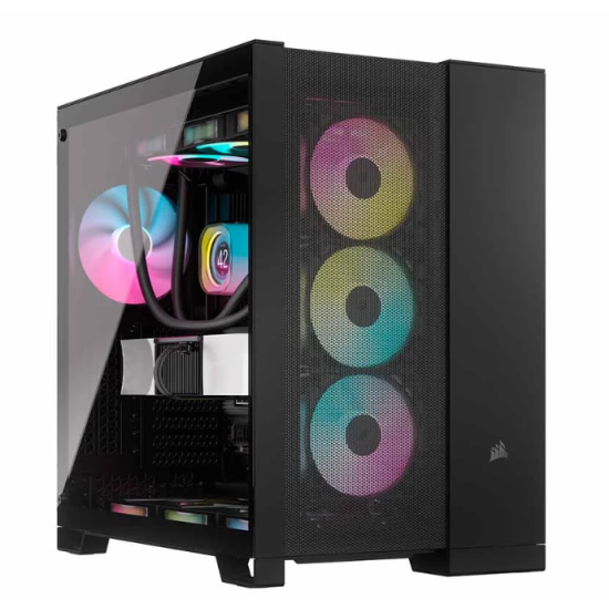 Corsair 6500D Airflow Mid Tower Black (Tempered Glass Side Window) ATX Gaming Desktop Case